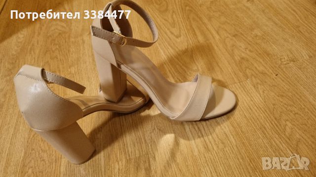 Обувки на ток ЧИСТО НОВИ, снимка 1 - Сандали - 46073711