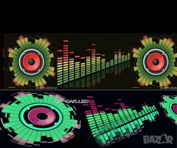 Стикер за кола с LED светлини от многоцветни нюанси, снимка 3 - Лед осветление - 48886941