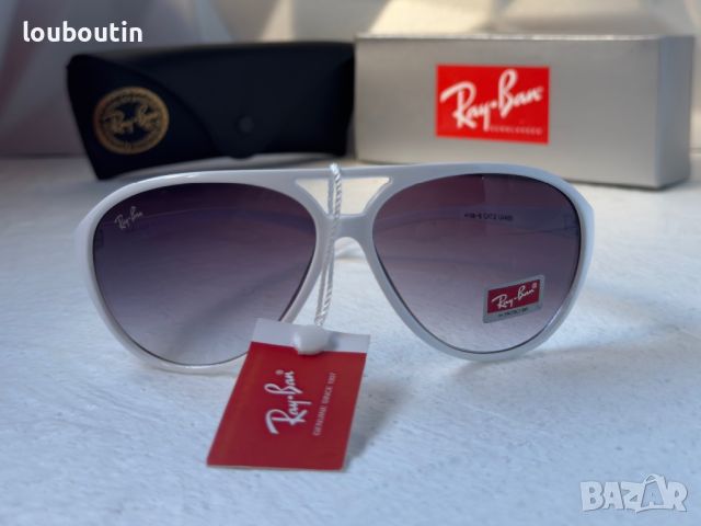 Ray-Ban дамски мъжки унисекс слънчеви очила Рей-Бан авиатор бели , снимка 5 - Слънчеви и диоптрични очила - 45584585