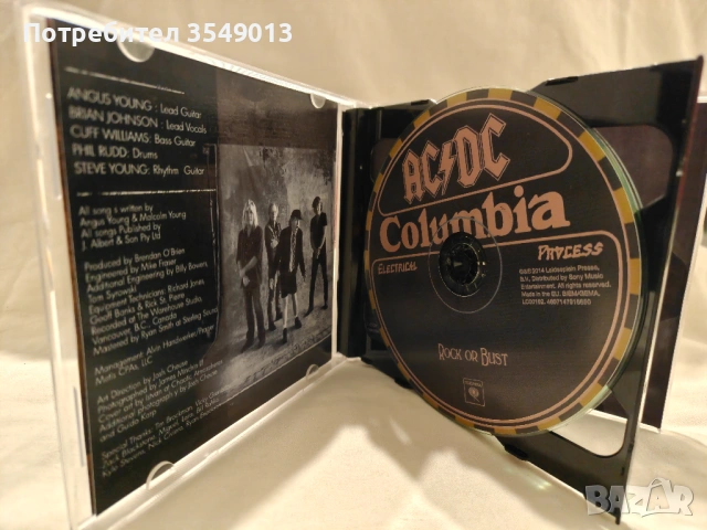 CD / ЦД компакт диск - AC / DC - Rock or Bust [Limited Edition 2 CD] - 2014 , снимка 3 - CD дискове - 54034274