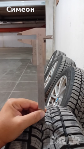 Оригинални джанти BMW 16" 7JX16 H2 със зимни гуми Debica Frigo HP2 8mm грайфер made in France., снимка 7 - Гуми и джанти - 51725188