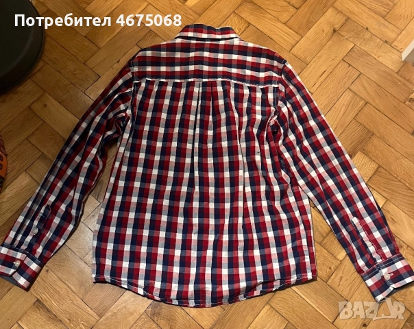 Червено бяла риза, снимка 3 - Ризи - 52966086