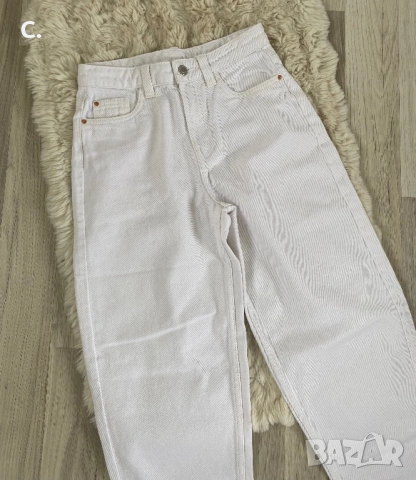 Дамски бели дънки, снимка 2 - Дънки - 54165002