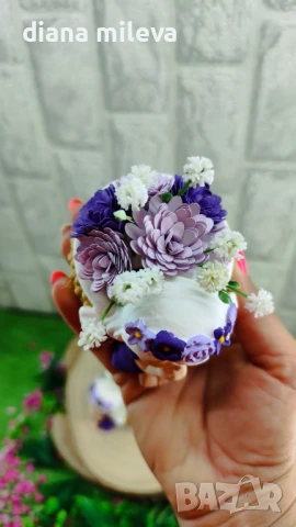 Ангелчета в цвят лилав!!, снимка 6 - Декорация за дома - 50773829