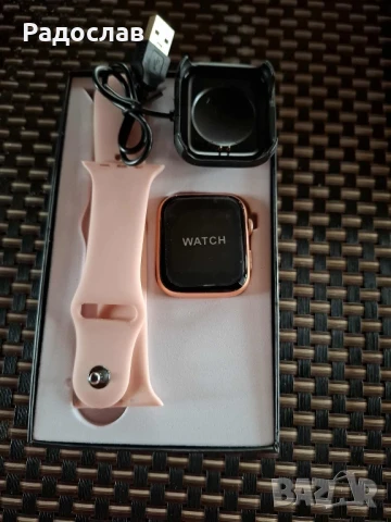 Смарт часовник 1,44-инчов екран с пълно докосване за мъже и жени Bluetooth разговор.