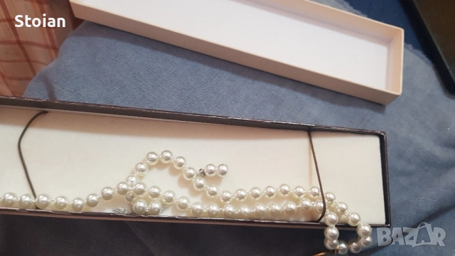 огърлица от перли +2 обици оригинални 140лв , снимка 3 - Колиета, медальони, синджири - 52104961