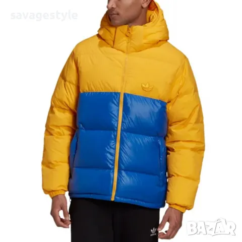 Мъжко зимно яке ADIDAS Originals Down Regen Jacket Yellow/Blue, снимка 4 - Якета - 48699027