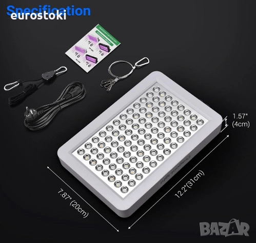 Висяща LED лампа за отглеждане на растения DragonLight BW1000, 45W, таванна LED лампа за растения , снимка 6 - Градински цветя и растения - 51672219