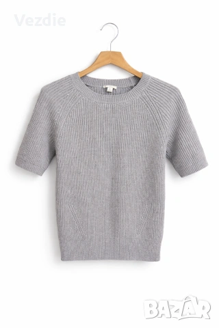 Сив, плетен елек