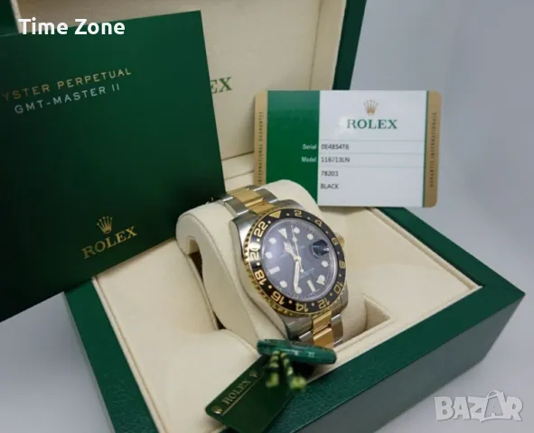 Rolex GMT-Master II 40mm Two-Tone Yellow Gold Black Dial Ceramic Automatic Различни Варианти, снимка 2 - Мъжки - 48183588