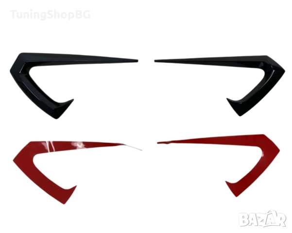 Добавки за калник около мигачите за Tesla Model 3 (2017-2022) Aero Style черен гланц, снимка 3 - Аксесоари и консумативи - 53122951