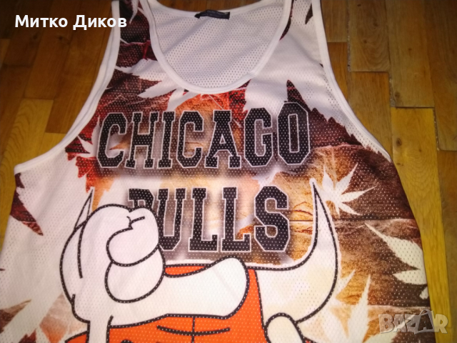 Чикаго Булс фенски потник марков на Вестити Деле Нуволе Италия размер Л, снимка 3 - Баскетбол - 44960498