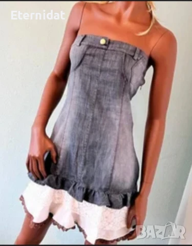 Дънкова бохо рокля , снимка 4 - Рокли - 50822955