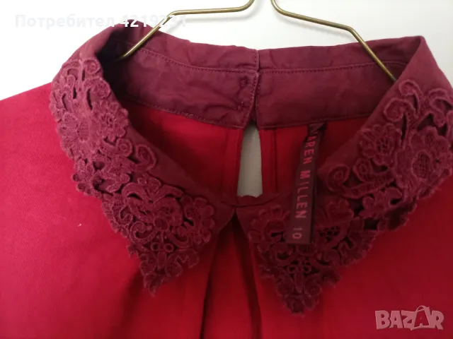 елеганта блуза от вискоза на Karen Millen, снимка 2 - Блузи с дълъг ръкав и пуловери - 49696454