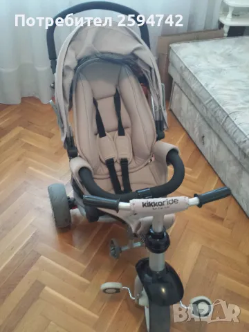 Kikka Ride Триколка 2в1 Vetta Beige Melange, снимка 5 - Детски велосипеди, триколки и коли - 47085852