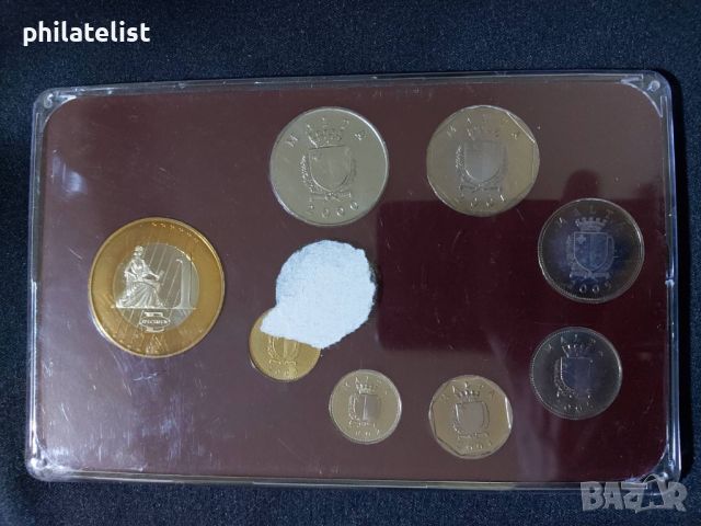 Малта 2000-2005 - Комплектен сет от 7 монети + медал, снимка 3 - Нумизматика и бонистика - 46432290