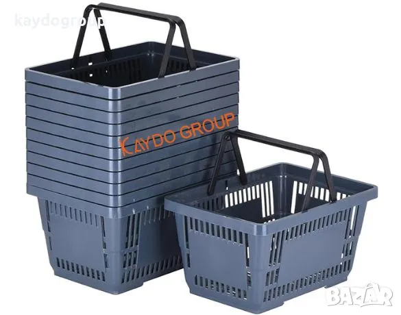 Нови! Налични! Пластмасови кошници за магазин 22л. - НОВИ, различни цветове!!! Търговско оборудване!, снимка 5 - Друго търговско оборудване - 42592193