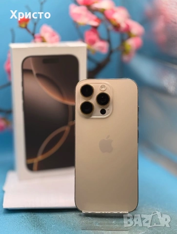 ГАРАНЦИОНЕН!!! Apple iPhone 16 Pro, 128GB, 5G, Desert Titanium + адаптер  , снимка 4 - Apple iPhone - 53726039