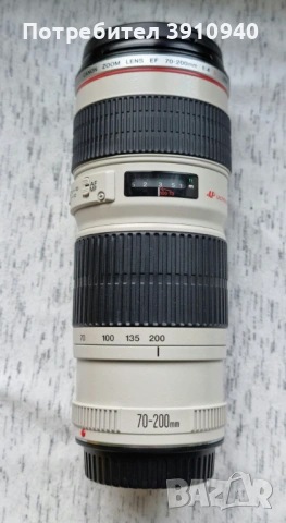 Обектив Canon 70-200/ f4 EF - USM, L-серия, снимка 4 - Обективи и филтри - 53699927