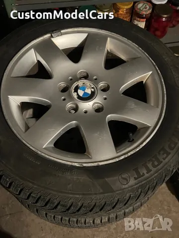 Продавам джанти BMW 7j x 16 ET47 със зимни гуми за E46 E36 Z3