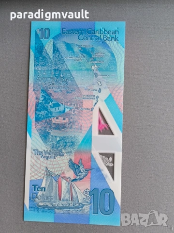 Банкнота - Източни Кариби - 10 долара UNC | 2019г., снимка 4 - Нумизматика и бонистика - 53217763
