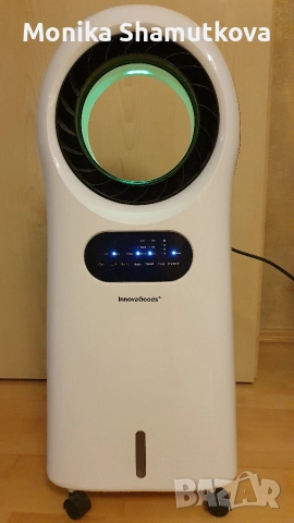 Мобилен въздушен охладител и йонизатор със светлинен ринг, снимка 4 - Овлажнители и пречистватели за въздух - 52577212