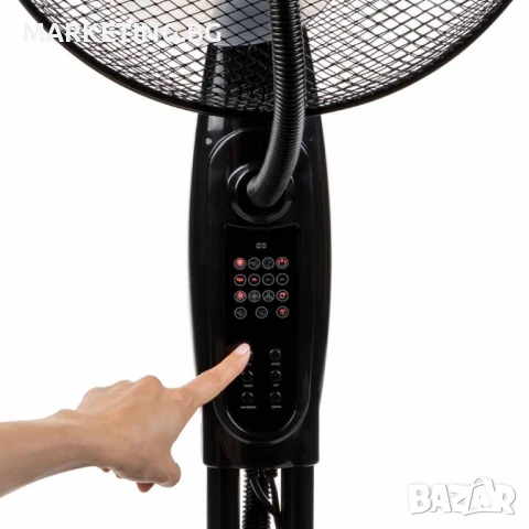 Вентилатор с водна мъгла 16'', 75W, LED, дист. упр-е, снимка 4 - Вентилатори - 50553445
