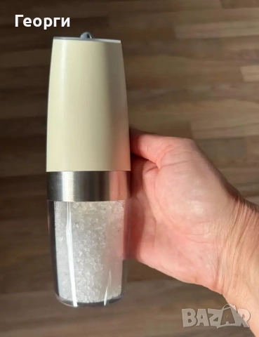 Гравитационни електрически мелнички за сол, пипер, др. подправки, снимка 3 - Прибори за хранене, готвене и сервиране - 51965448