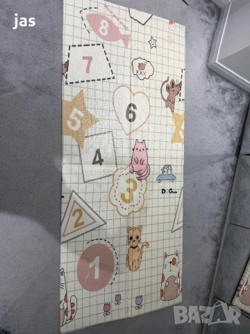 Двулицев образователен килим за игра в бежово - 180х200, снимка 8 - Други - 53883497