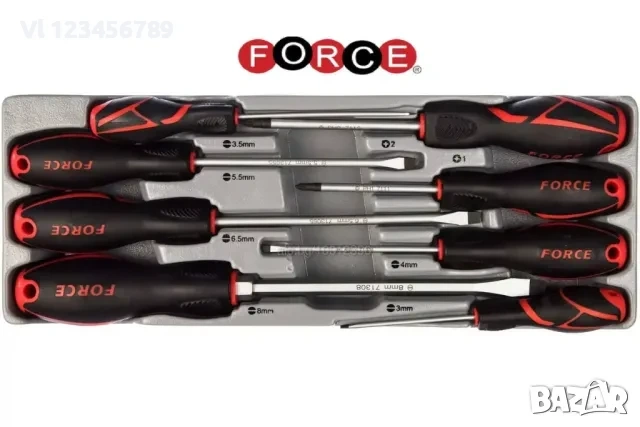 К-т отвертки 8 части FORCE
