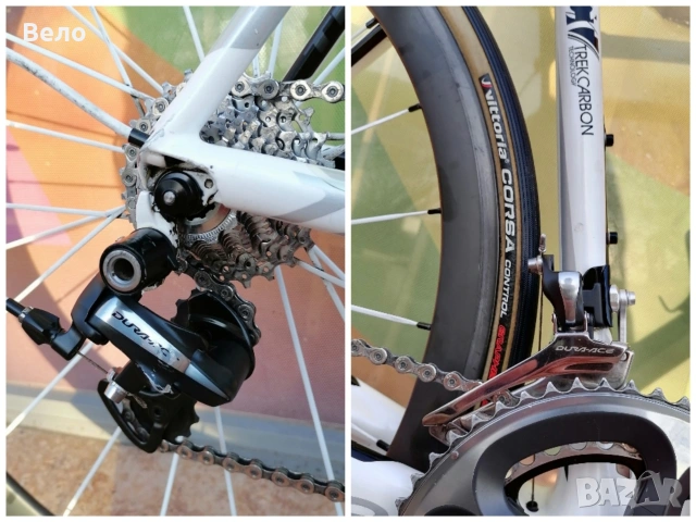 Шосеен влеосипед Trek Madone 5.5 * Carbon * 2x10 * Full Dura-Ace, снимка 8 - Велосипеди - 53500512