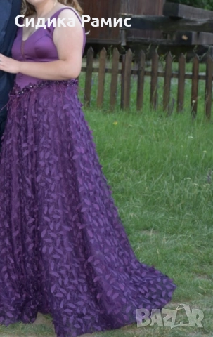 Официална лилава рокля, снимка 2 - Рокли - 51645334