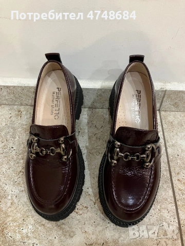 Лачени дамски мокасини, снимка 2 - Дамски ежедневни обувки - 53623928