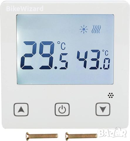 Цифров термостат Garosa, AC220V  термостат за печка Температурен контролер със сензорен екран НОВ