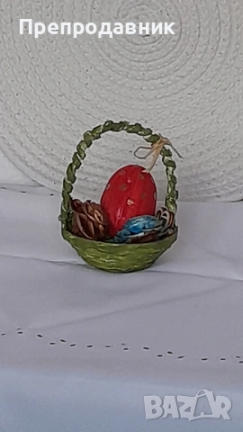 Празнична Ръчно Изработена Кошничка – Великденски Уют, снимка 8 - Декорация за дома - 54003092
