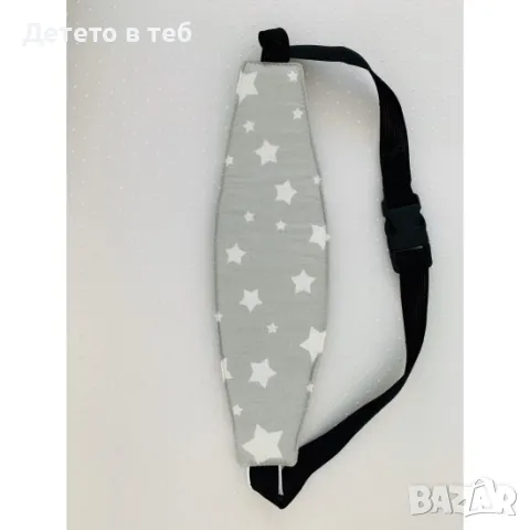 Предпазна лента-ластик за глава - сиви звезди, снимка 1