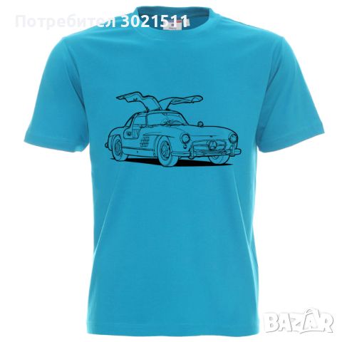 Тениска Mercedes GULLWING, снимка 3 - Тениски - 46361436