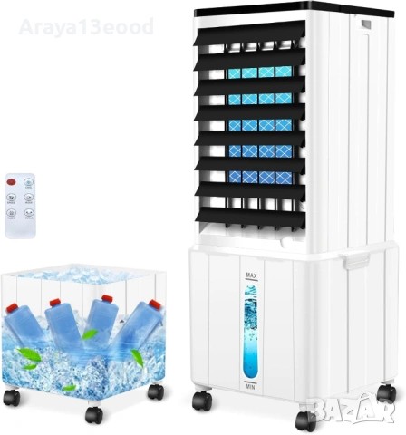 Мобилен въздушен охладител без маркуч – 12L, LED дисплей, с дистанционно управление