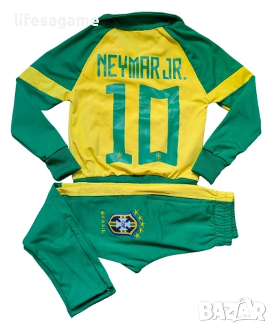 Детски футболен екип Бразилия Неймар анцуг Brazil комплект горнище и долнище Neymar Jr., снимка 3 - Детски анцузи и суичери - 51554139