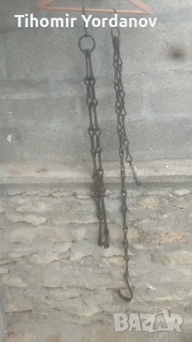 Верига за огнище -2 броя., снимка 7 - Антикварни и старинни предмети - 50276484