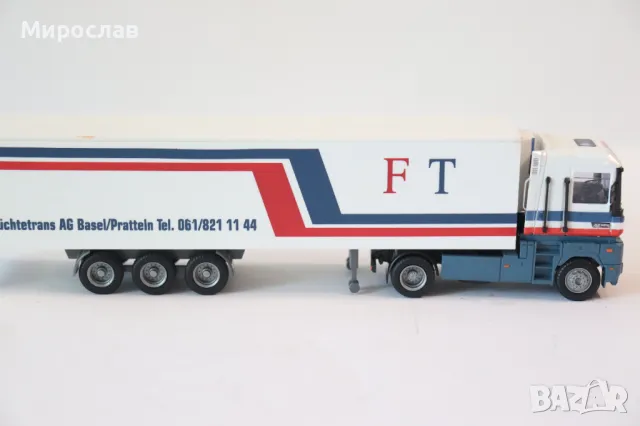 AMW 1:87 H0 RENAULT MAGNUM КАМИОН ТИР МОДЕЛ КОЛИЧКА, снимка 7 - Колекции - 50163375