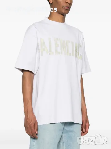 BALENCIAGA Tape Type Logo Print Relaxed Fit Мъжка / Дамска Тениска size M, снимка 7 - Тениски - 47210343