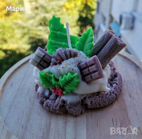 Коледни торти и мъфини свещи , снимка 7 - Декорация за дома - 52248494