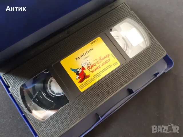 Видеокасета VHS Аладин Анимация Walt Disney, снимка 2 - Анимации - 47168411