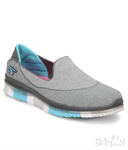 Дамски леки ежедневни обувки Skechers грo Flex, Сиви, 260 мм, 39, снимка 1 - Дамски ежедневни обувки - 45681728