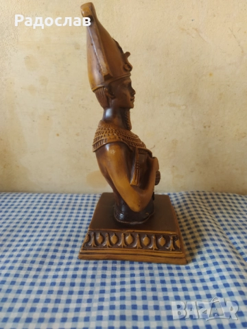 оригинална статуетка Египетски бог  Фараон, снимка 4 - Статуетки - 52322685