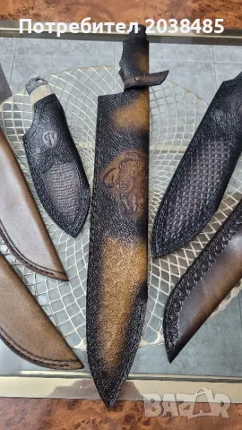 ръчно изработени кожени кании , снимка 2 - Антикварни и старинни предмети - 50170189