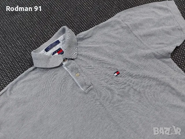 Tommy hilfiger тениска с яка L размер , снимка 2 - Тениски - 47319022