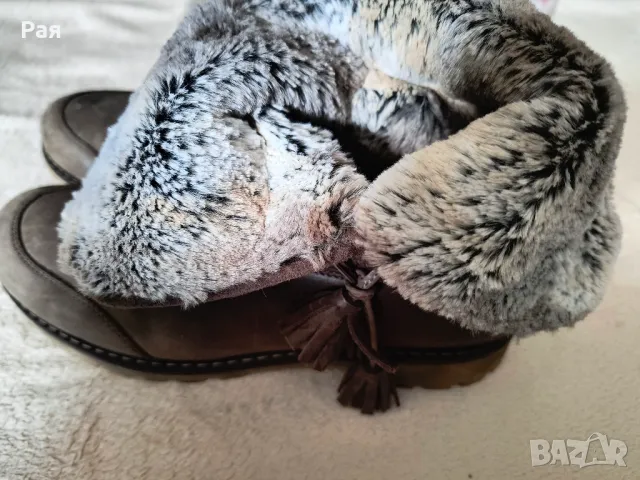 Дамски кожени  боти на комфортно ходило