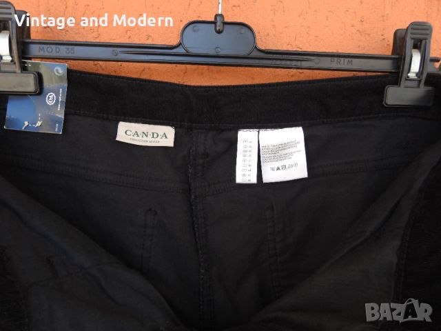 Дамски черни джинси панталони стреч слим CANDA W32 (42) НОВИ , снимка 9 - Панталони - 45634844